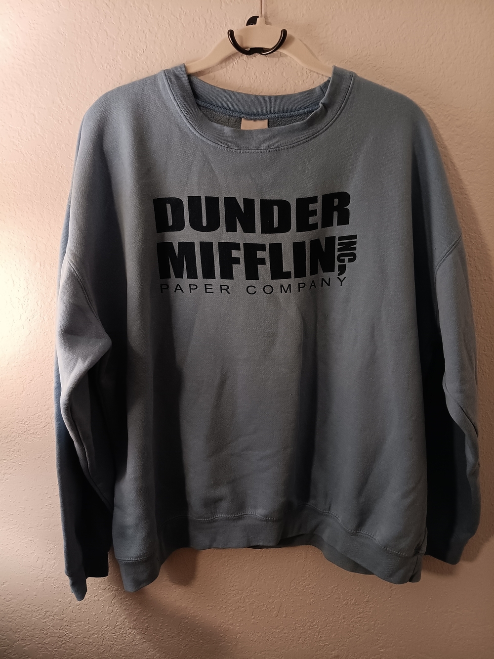 Dunder Mifflin Light Blue Crewneck Sweatshirt - Men/Women